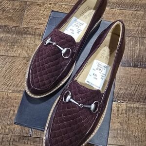 Naturalizer Quilted Loafers in Burgundy